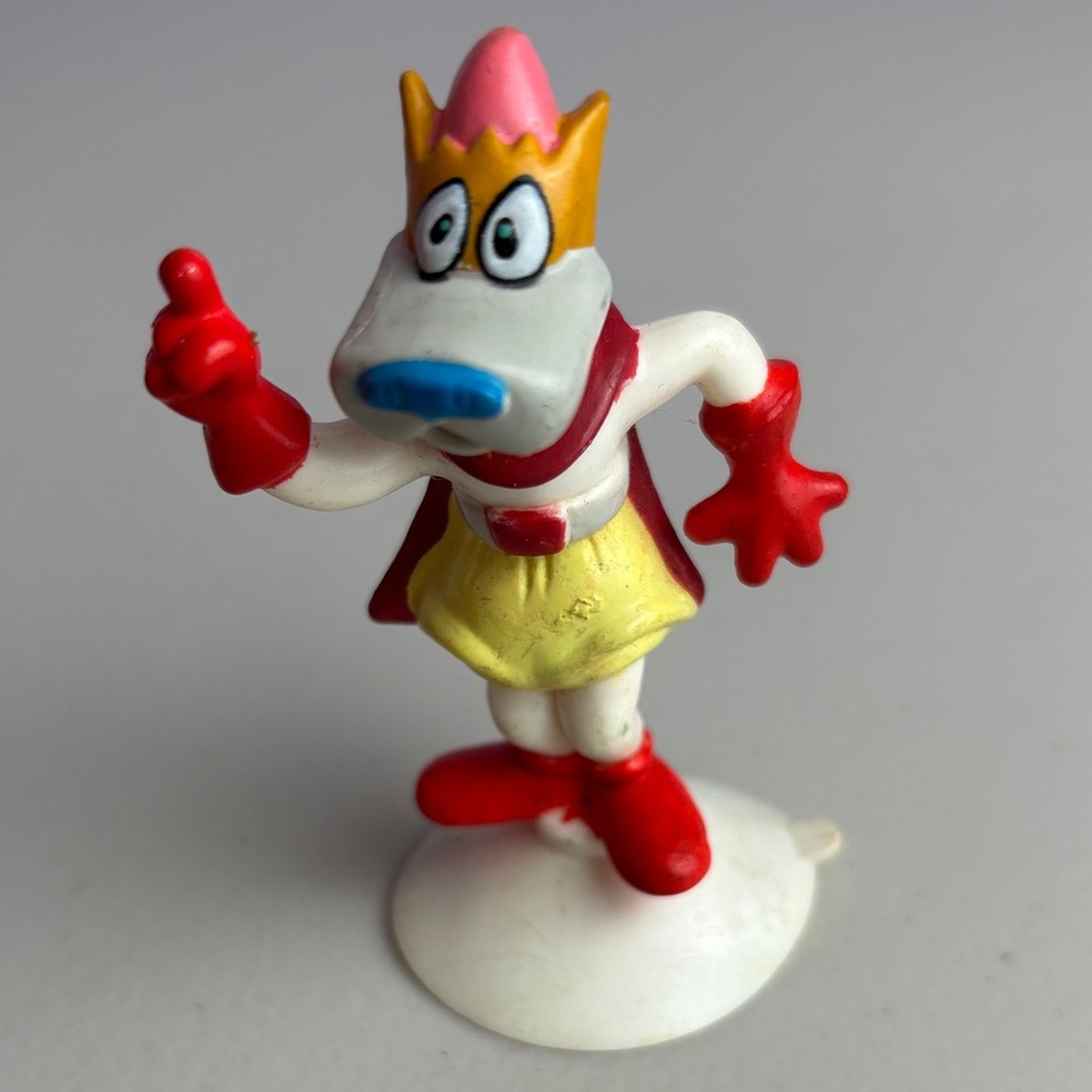 Colorful Cartoon Petey Pate Character Figurine Mighty Mouse Movie 1989
